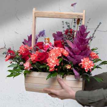 Baskets with flowers - code:8017